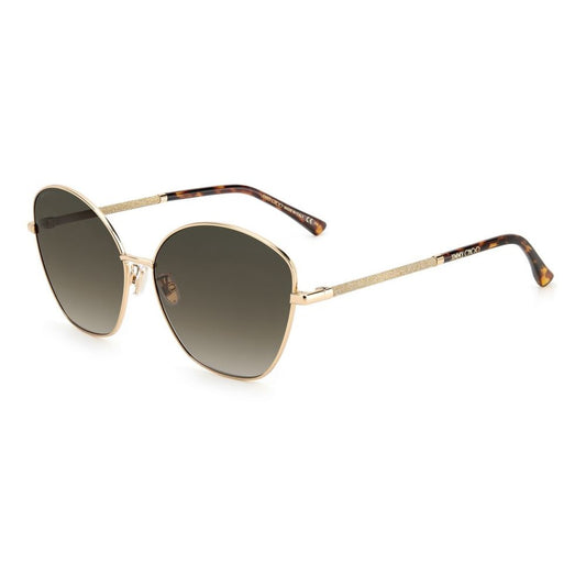 Occhiali da sole Jimmy Choo in metallo dorato