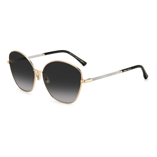 Occhiali da sole Jimmy Choo in metallo dorato