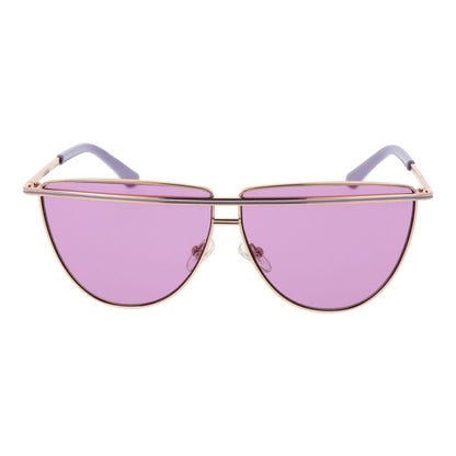 Lunettes de soleil Guess en métal doré rose