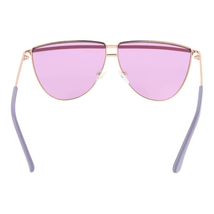 Lunettes de soleil Guess en métal doré rose