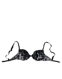 Roberto Cavalli Reggiseno Push Up Leopardato Bianco Intimo