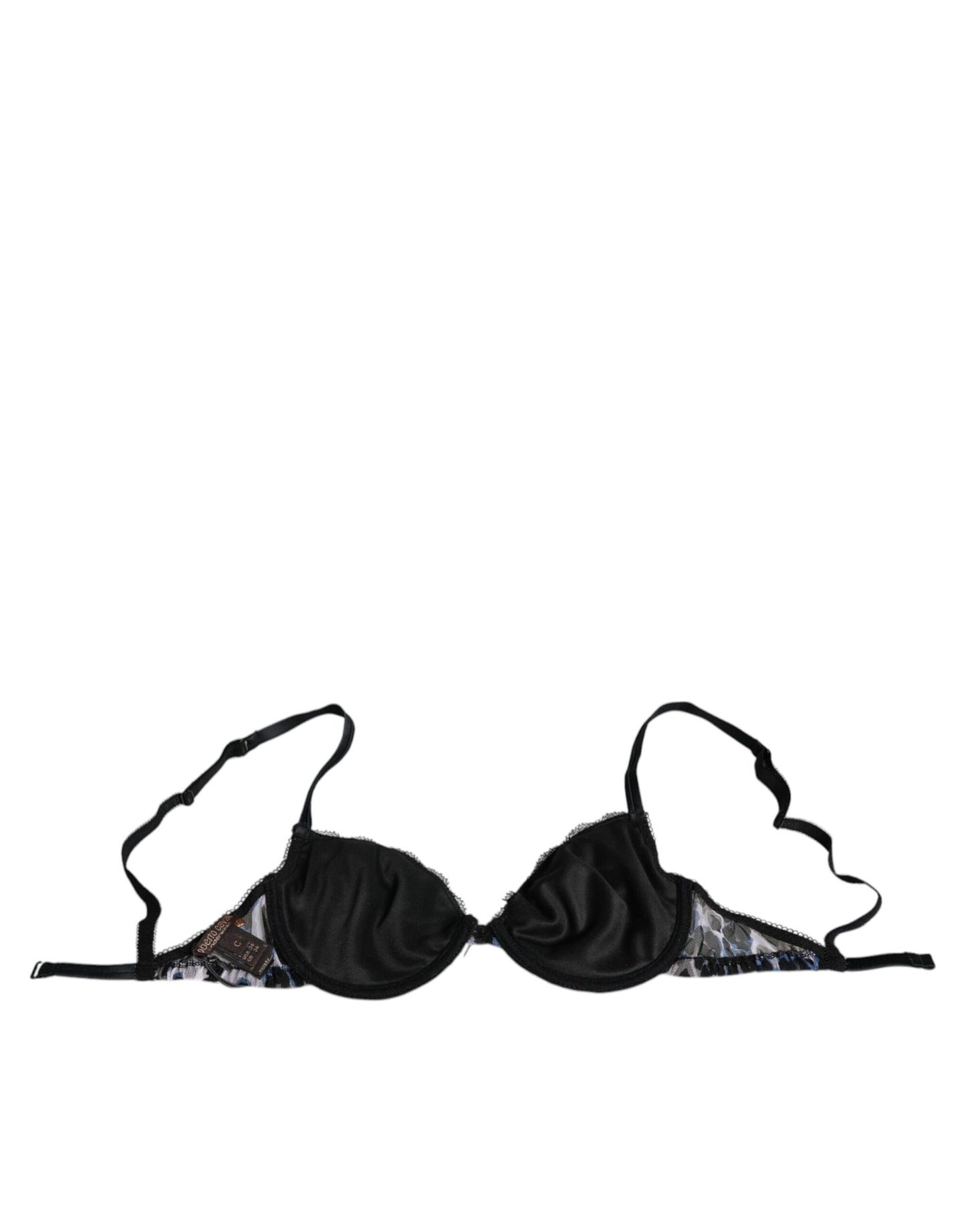 Roberto Cavalli Reggiseno Push Up Leopardato Bianco Intimo