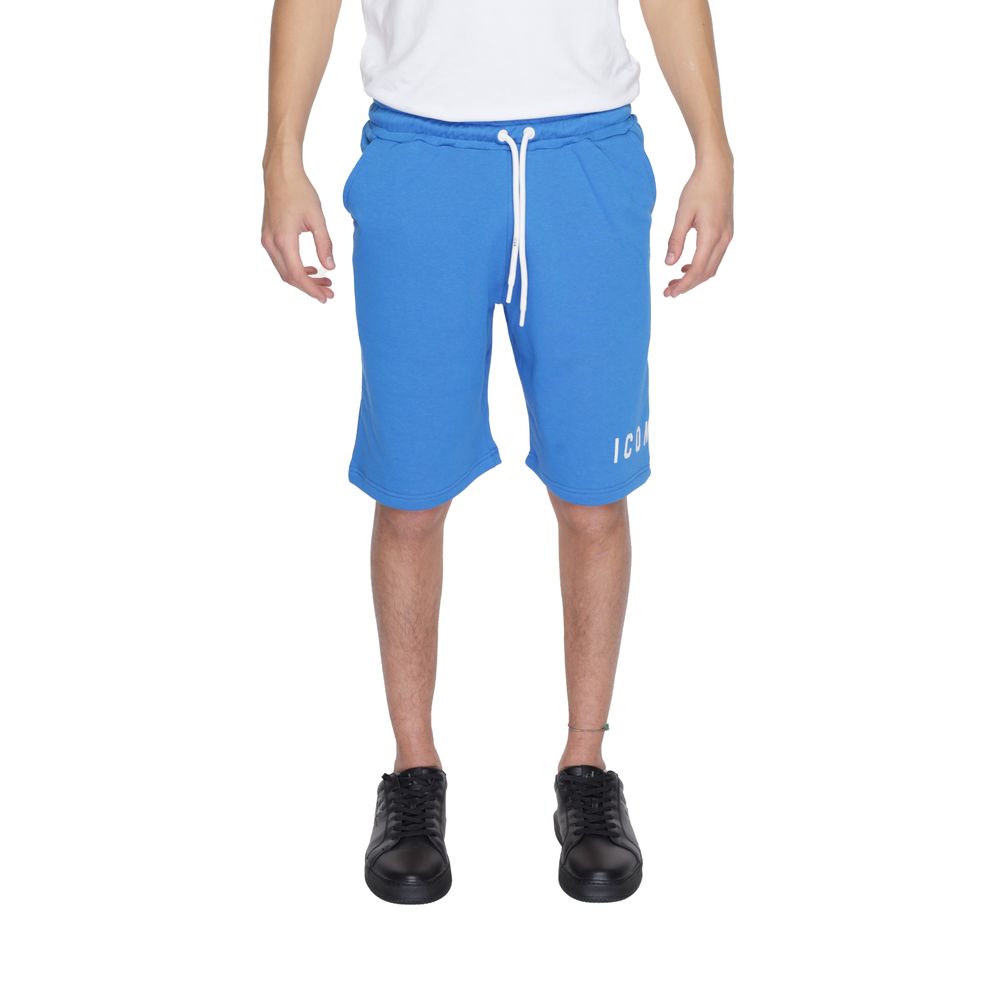 Bermudas en coton bleu Icon