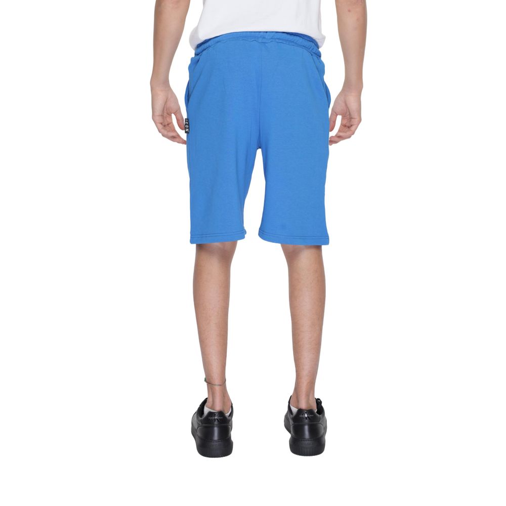 Bermudas en coton bleu Icon