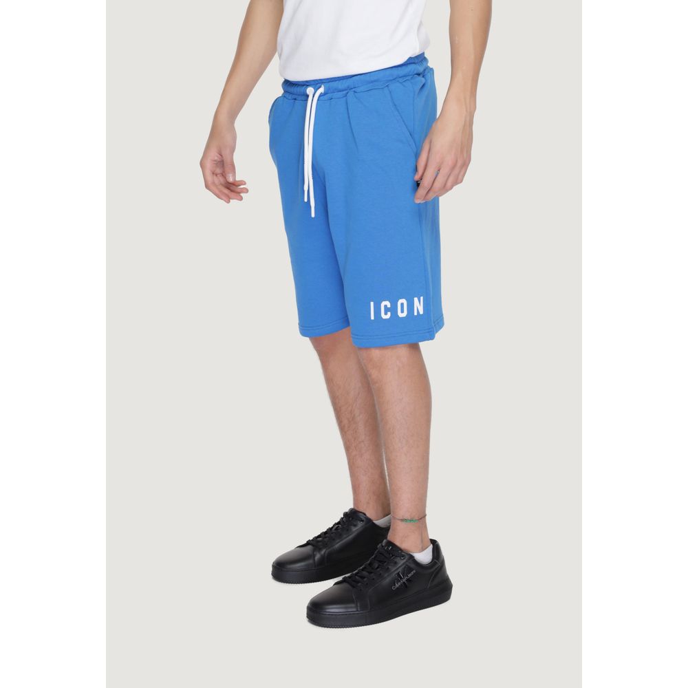 Bermudas en coton bleu Icon