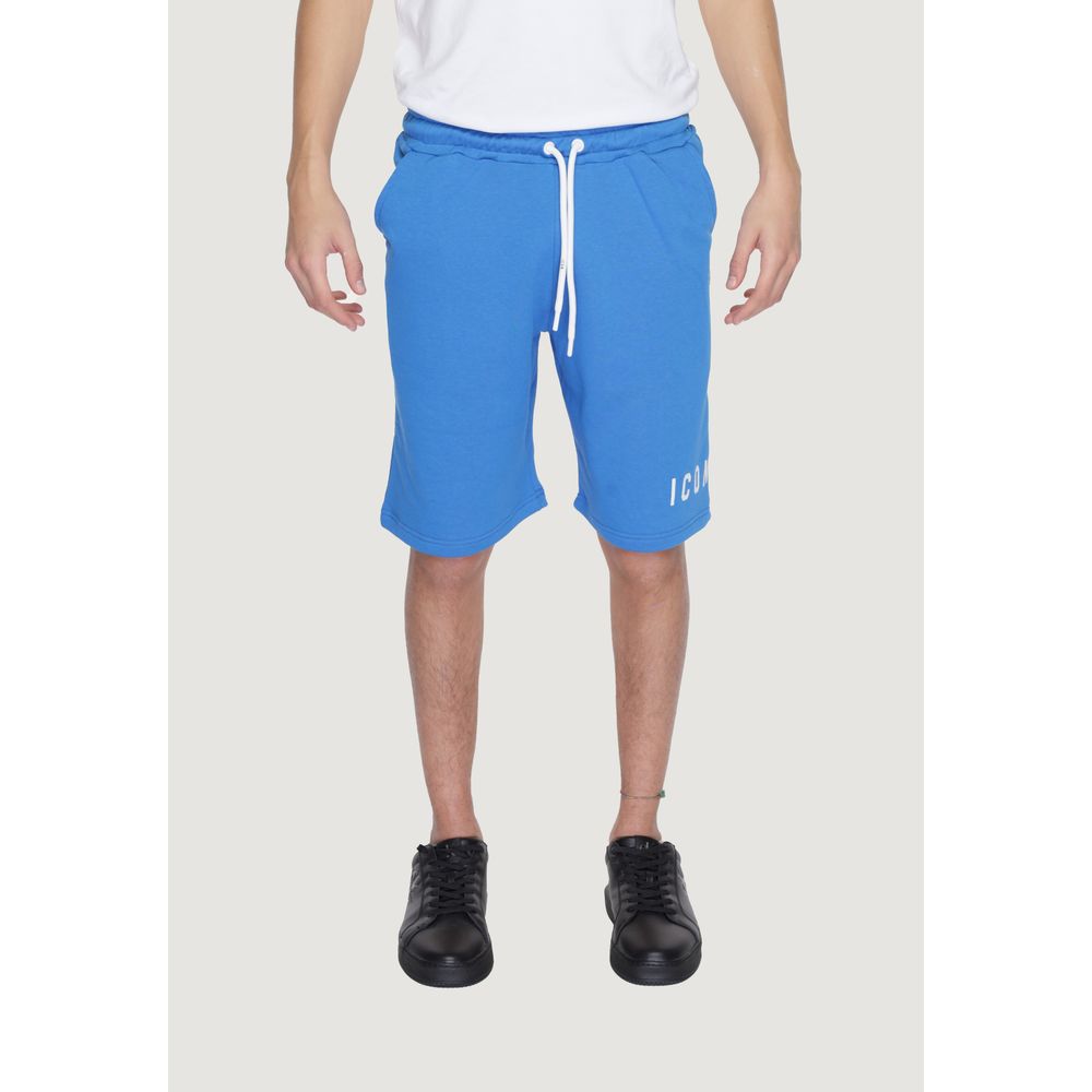 Bermudas en coton bleu Icon