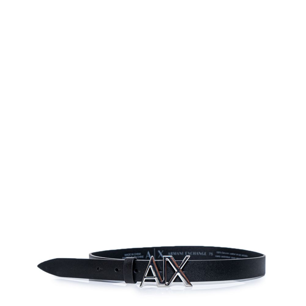 Cintura in pelle nera Armani Exchange