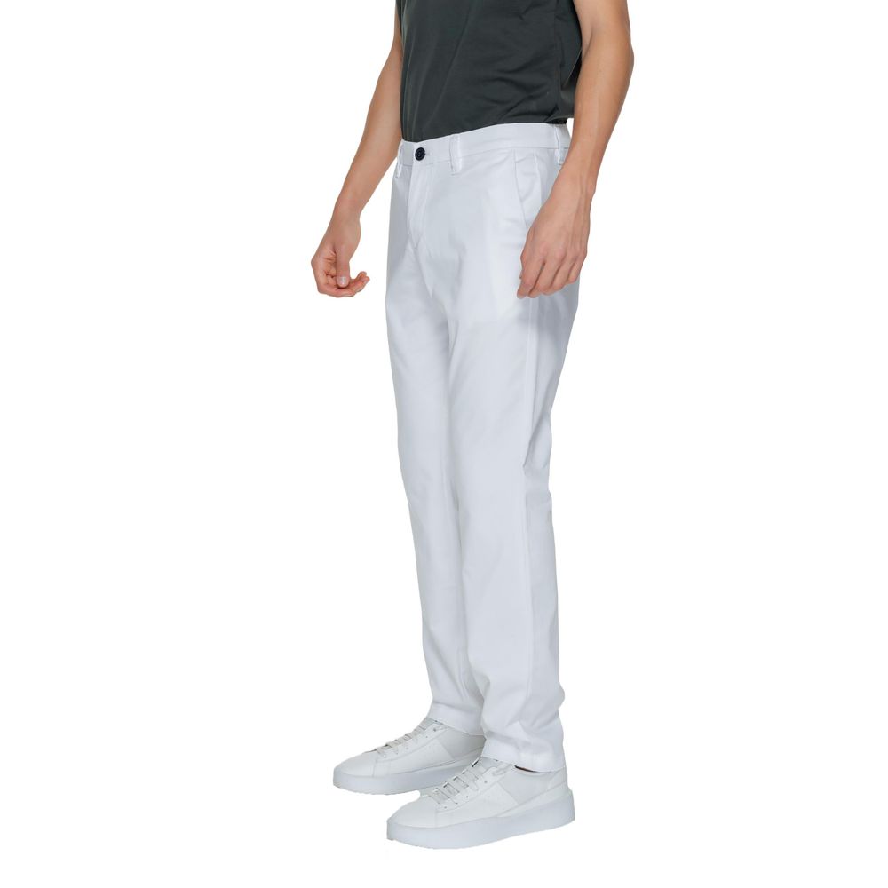 Pantalon décontracté en coton blanc Armani Exchange