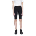 Icon Black Cotton Bermuda Shorts