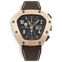 Orologio elegante in pelle nera Lamborghini