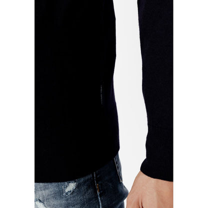 Felpa in lana blu Armani Exchange