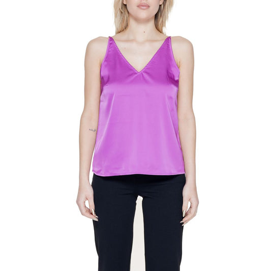Top in poliestere rosa Vila Clothes