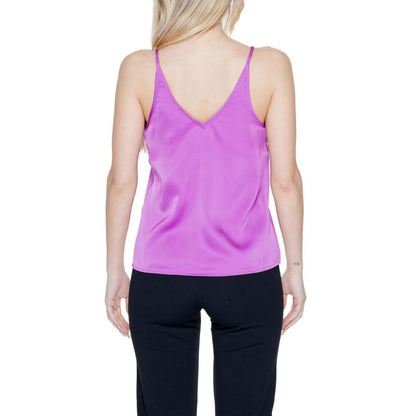 Top in poliestere rosa Vila Clothes