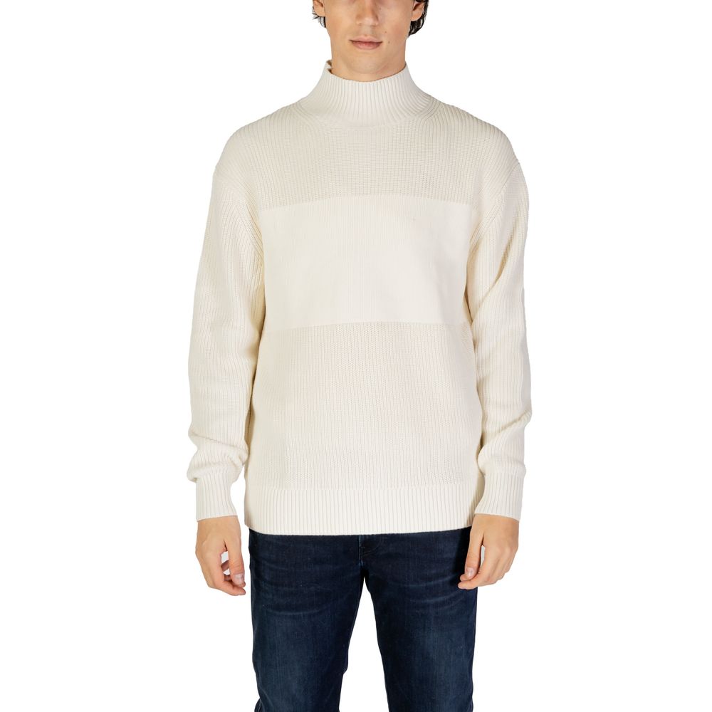 Felpa in cotone beige Calvin Klein Jeans