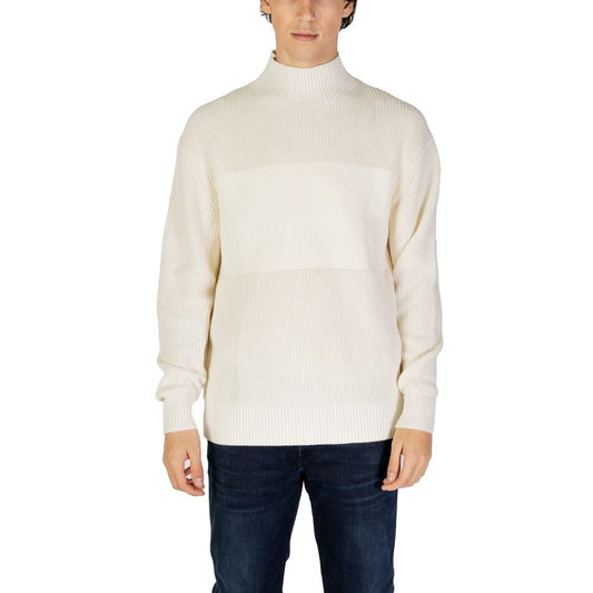 Felpa in cotone beige Calvin Klein Jeans