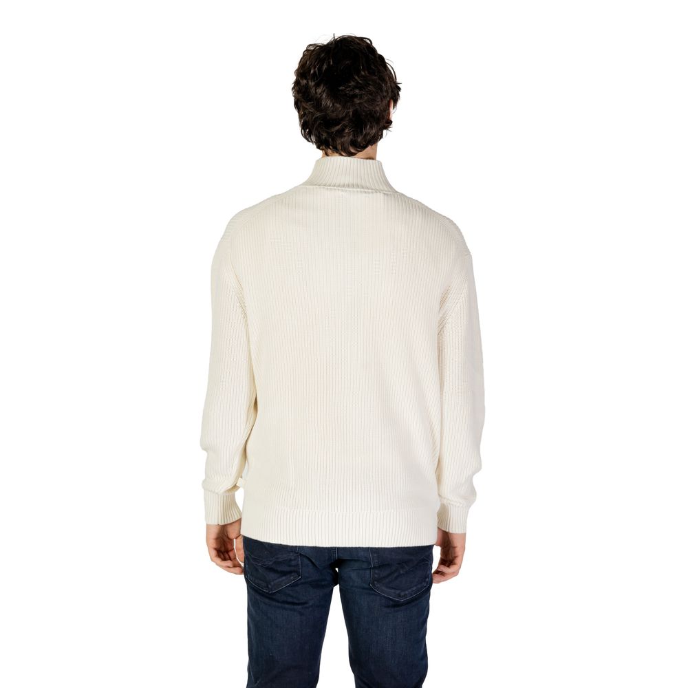 Felpa in cotone beige Calvin Klein Jeans
