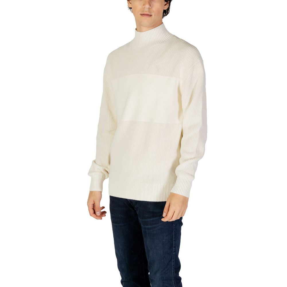 Felpa in cotone beige Calvin Klein Jeans