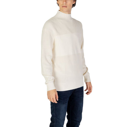Felpa in cotone beige Calvin Klein Jeans