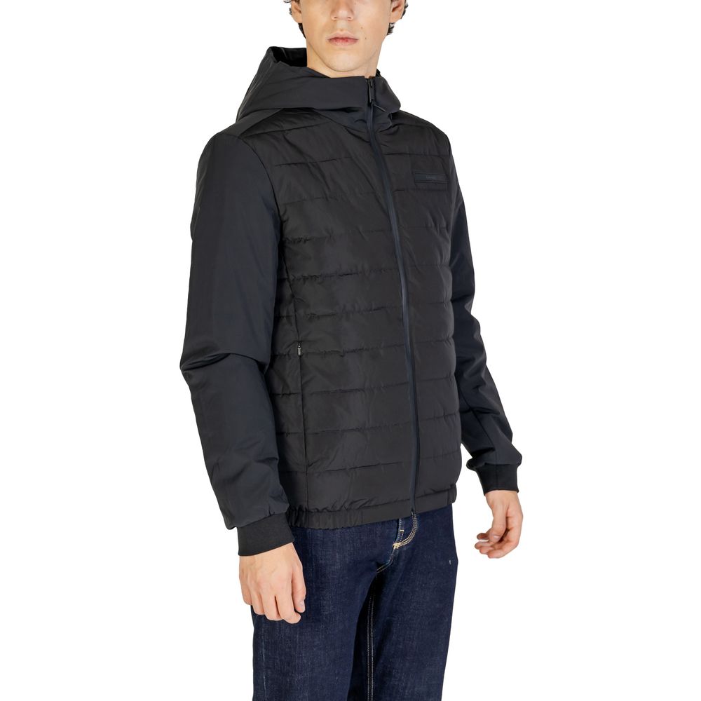 Giacca nera in poliestere riciclato Calvin Klein