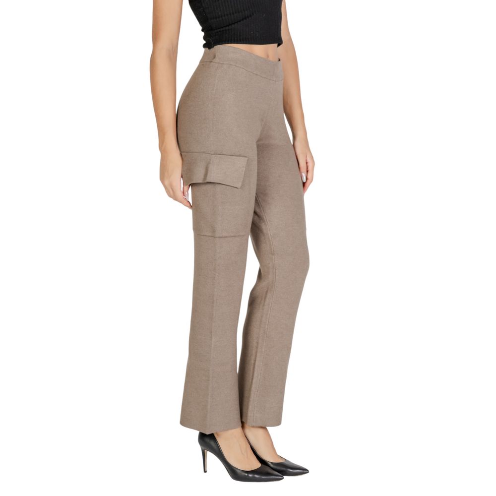 Pantaloni cargo in viscosa beige di Vila Clothes