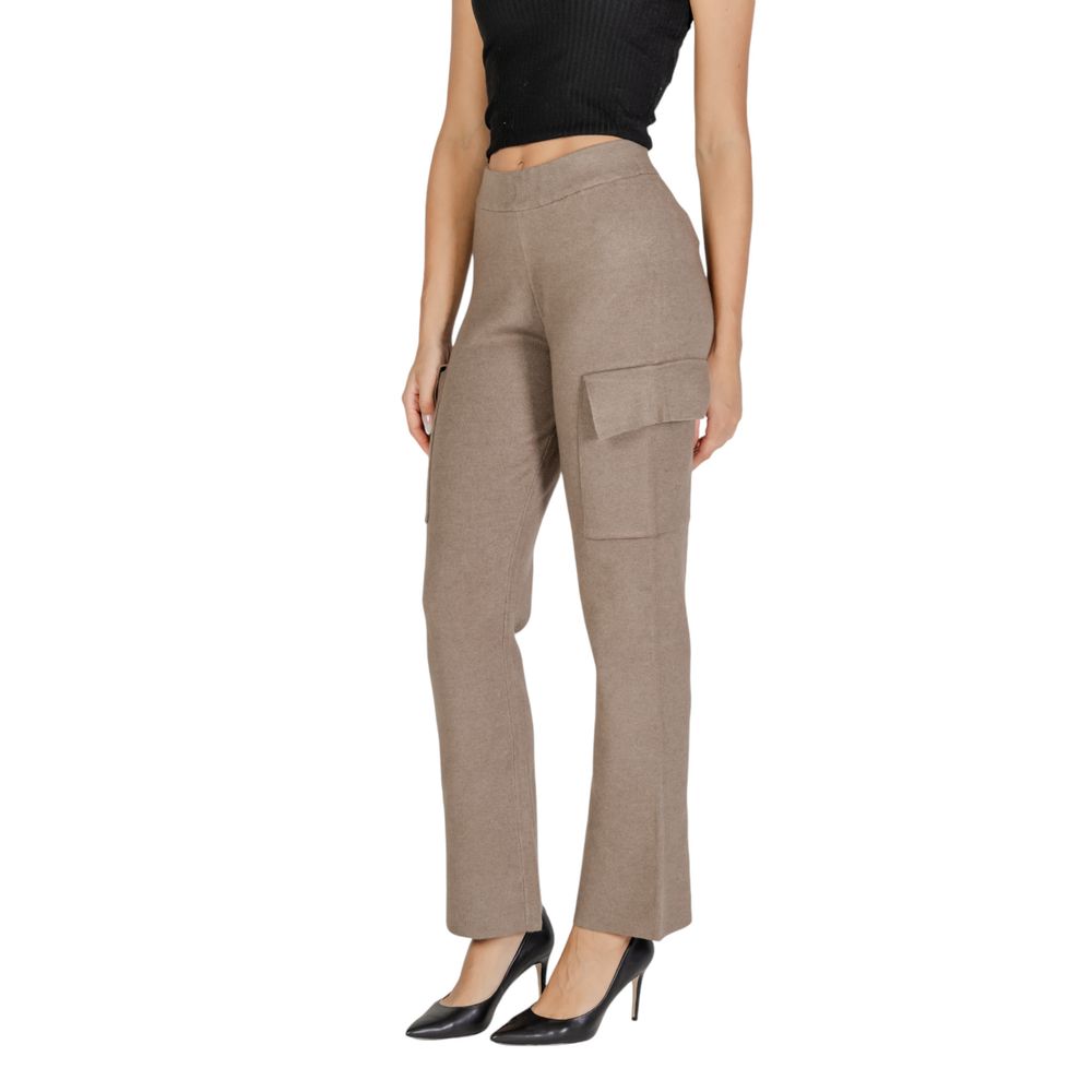 Pantaloni cargo in viscosa beige di Vila Clothes