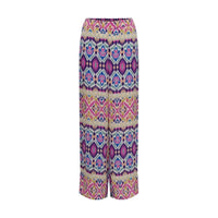 Solo pantaloni casual in poliestere riciclato multicolore