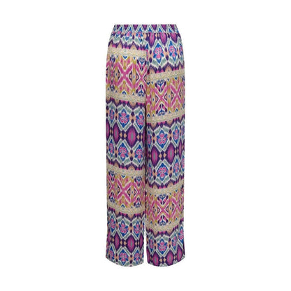 Solo pantaloni casual in poliestere riciclato multicolore