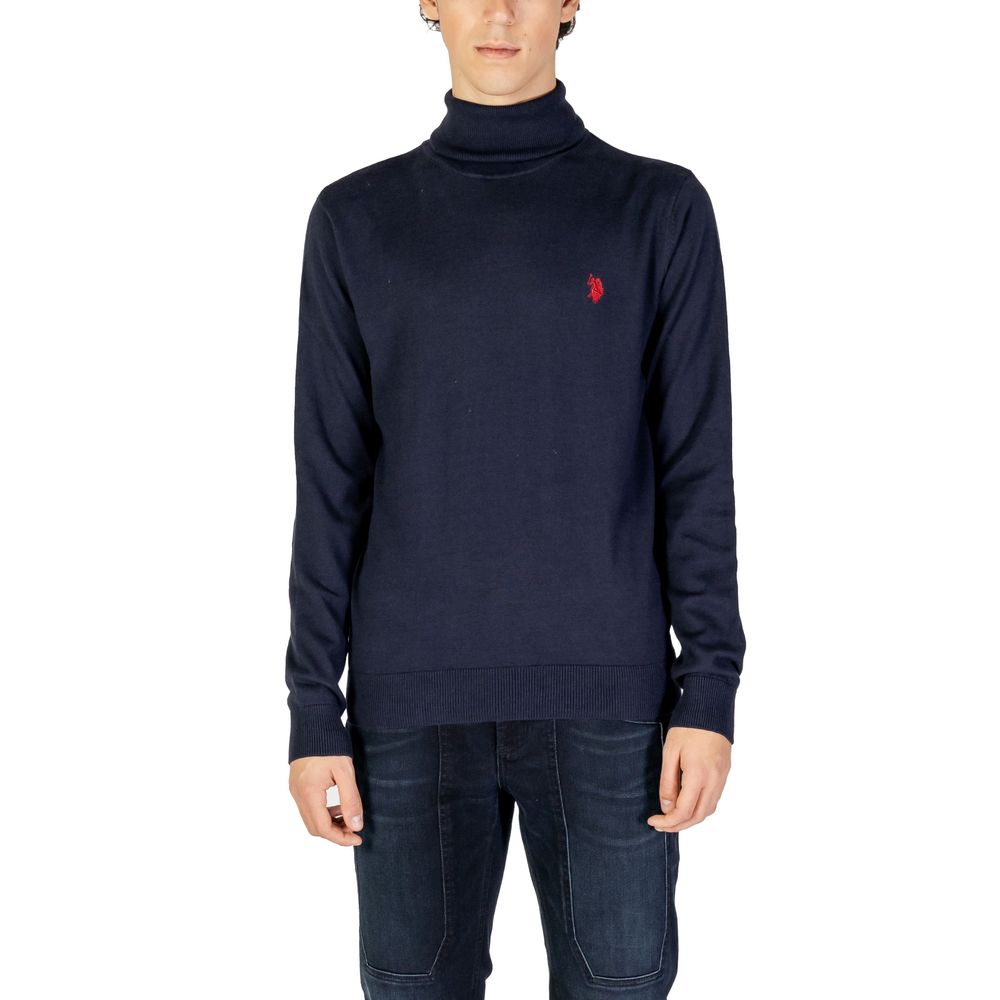 US POLO ASSN. Dolcevita in cotone blu