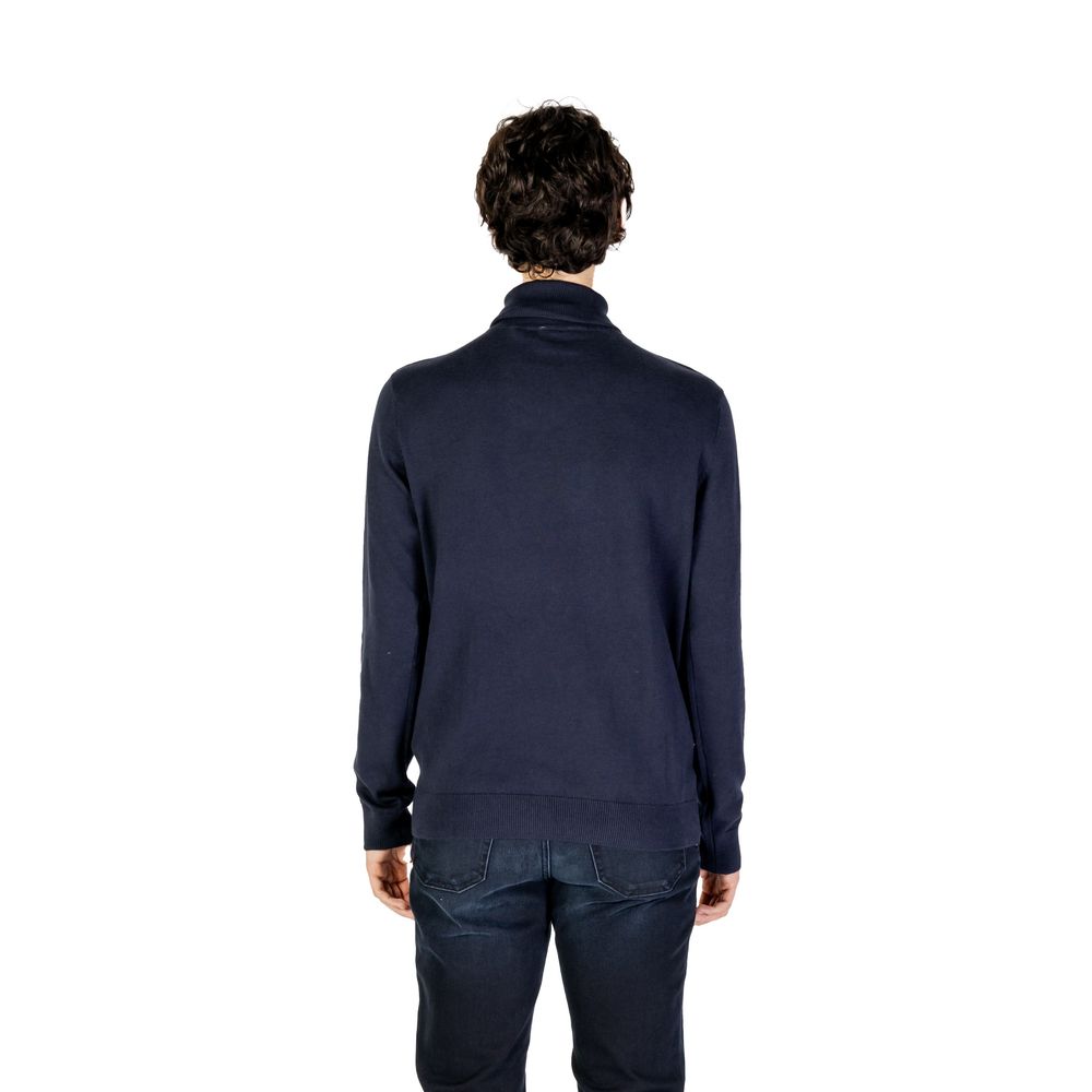 US POLO ASSN. Dolcevita in cotone blu