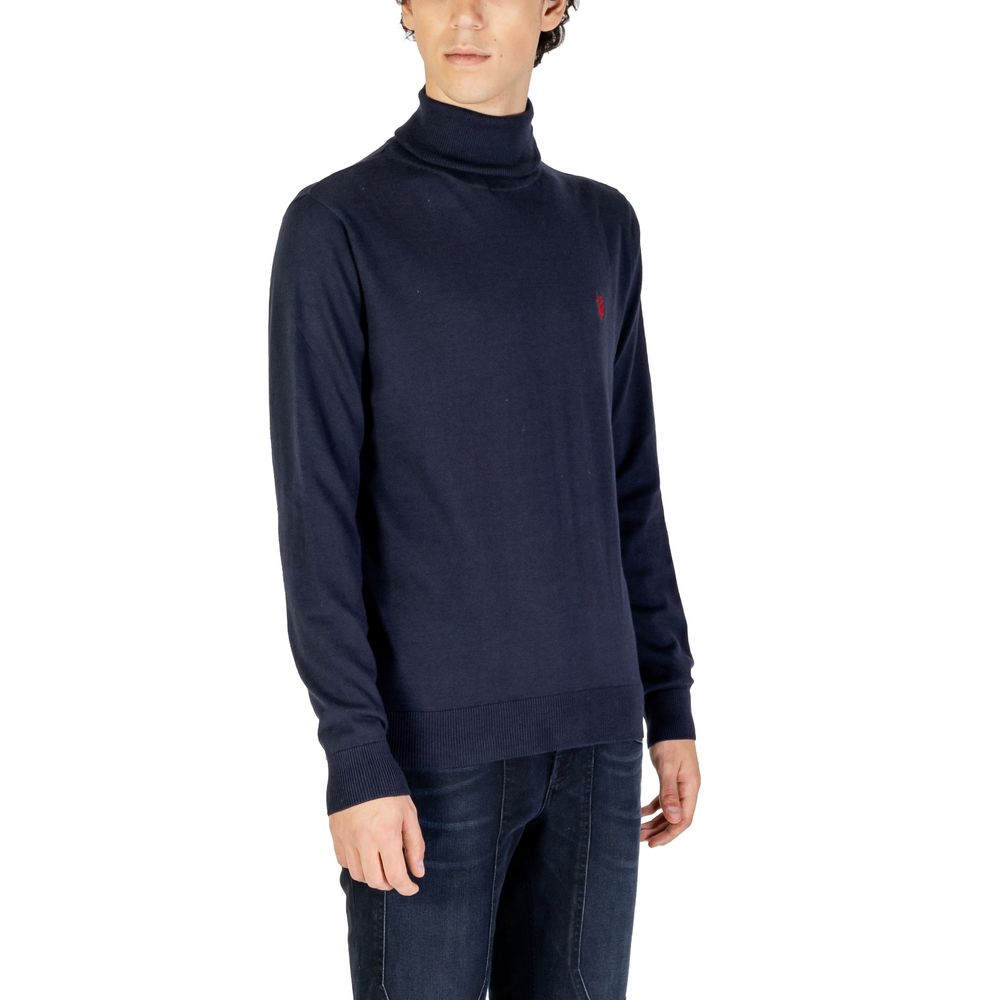 US POLO ASSN. Dolcevita in cotone blu