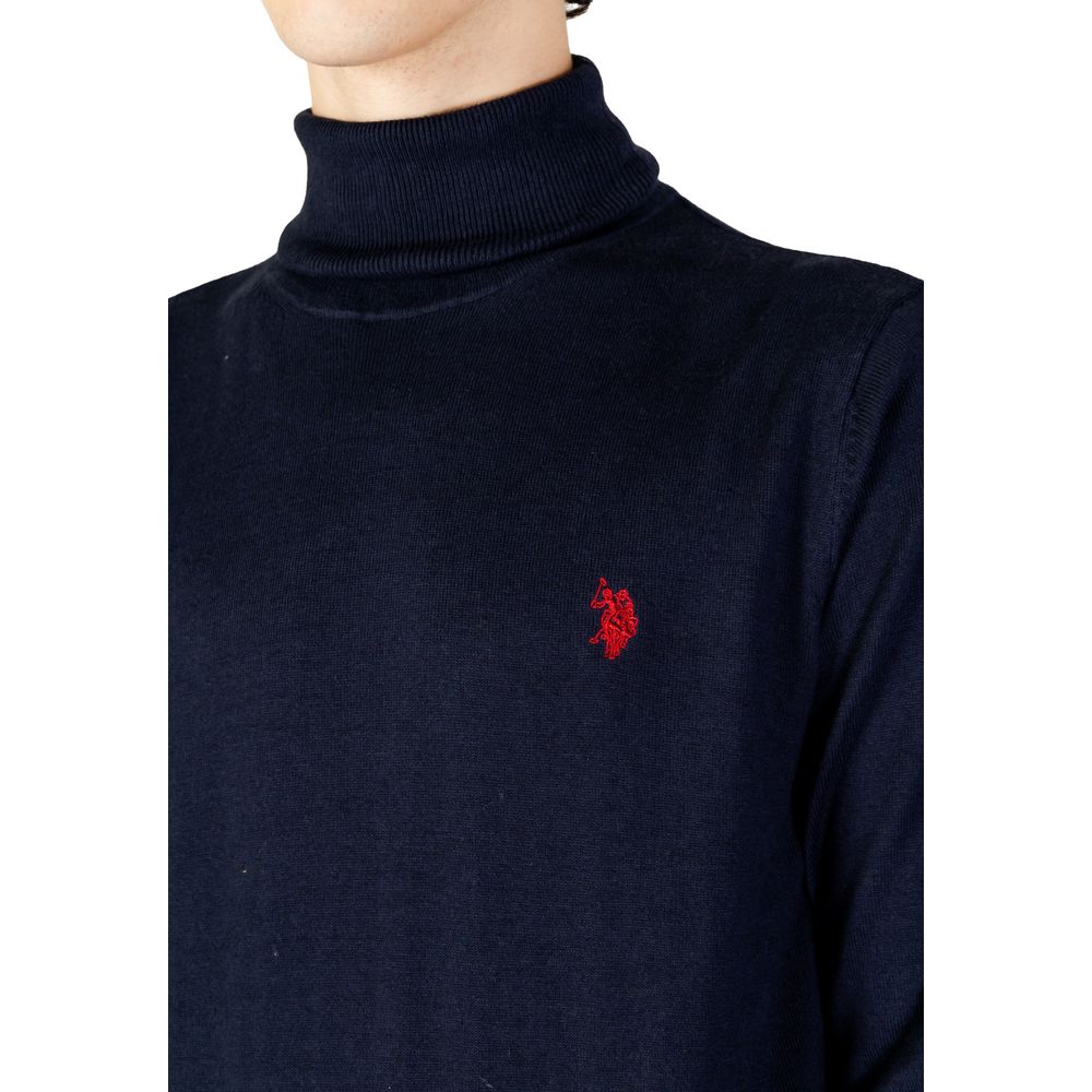 US POLO ASSN. Dolcevita in cotone blu
