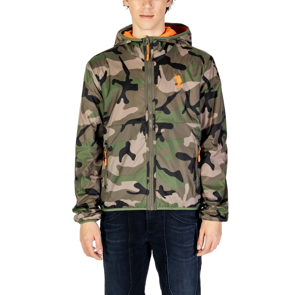Giacca in poliammide verde US POLO ASSN.