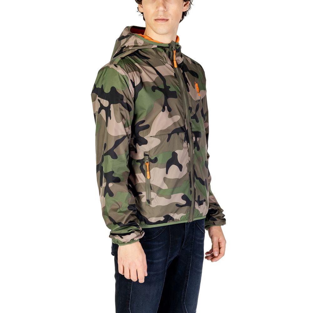 Giacca in poliammide verde US POLO ASSN.
