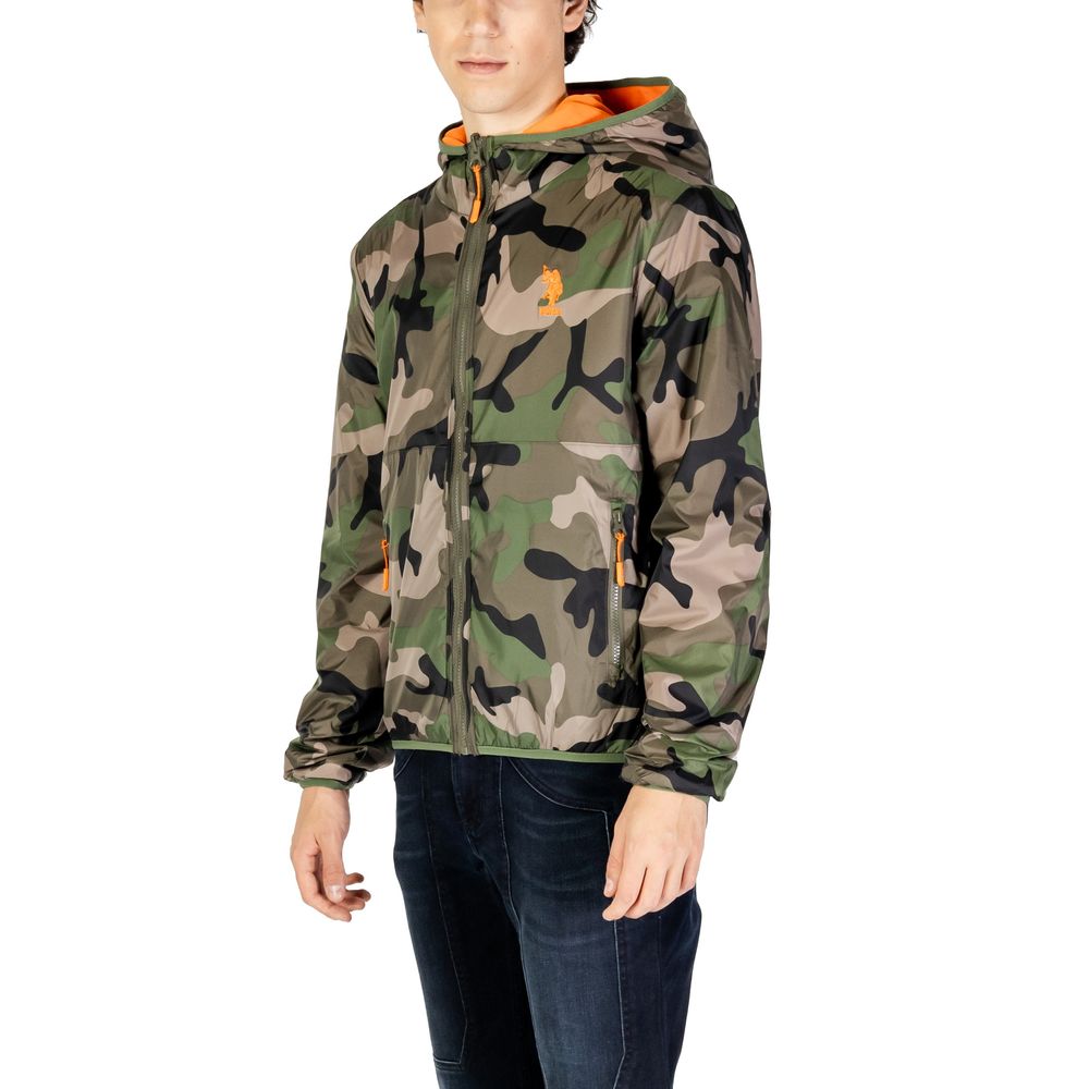 Giacca in poliammide verde US POLO ASSN.