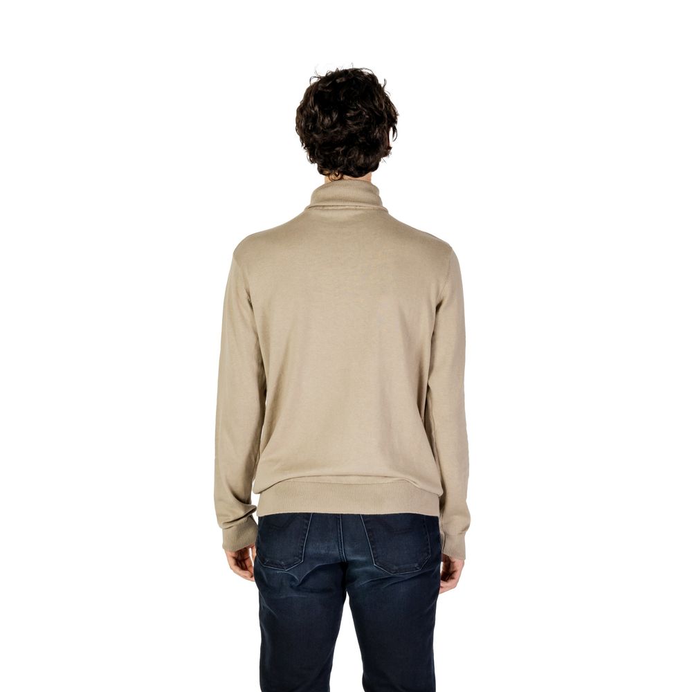 US POLO ASSN. Dolcevita in cotone beige