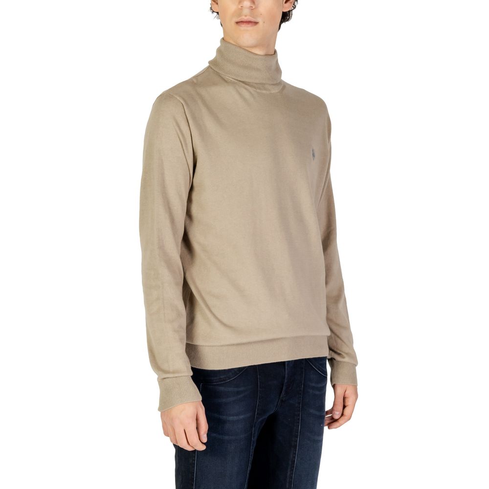 US POLO ASSN. Dolcevita in cotone beige