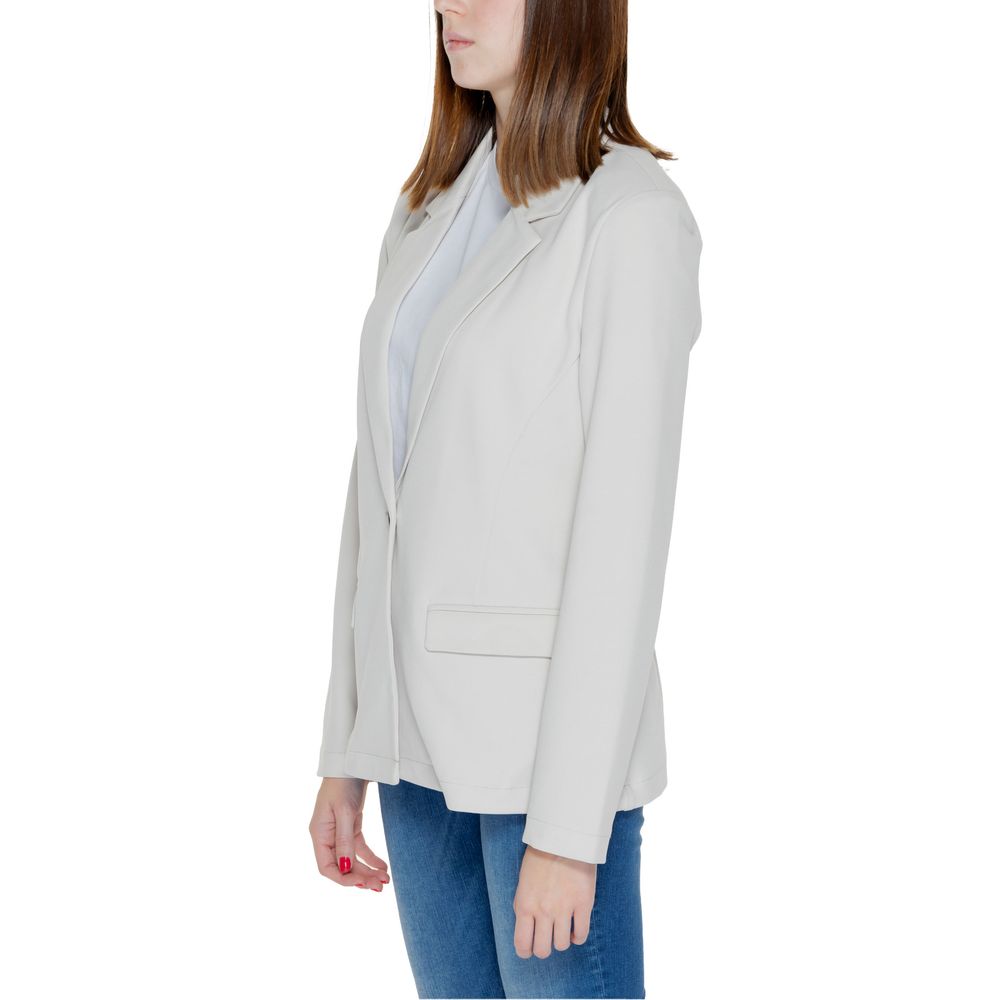 Blazer en polyester beige uniquement