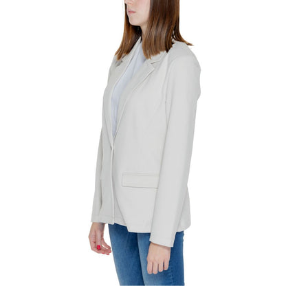 Blazer en polyester beige uniquement