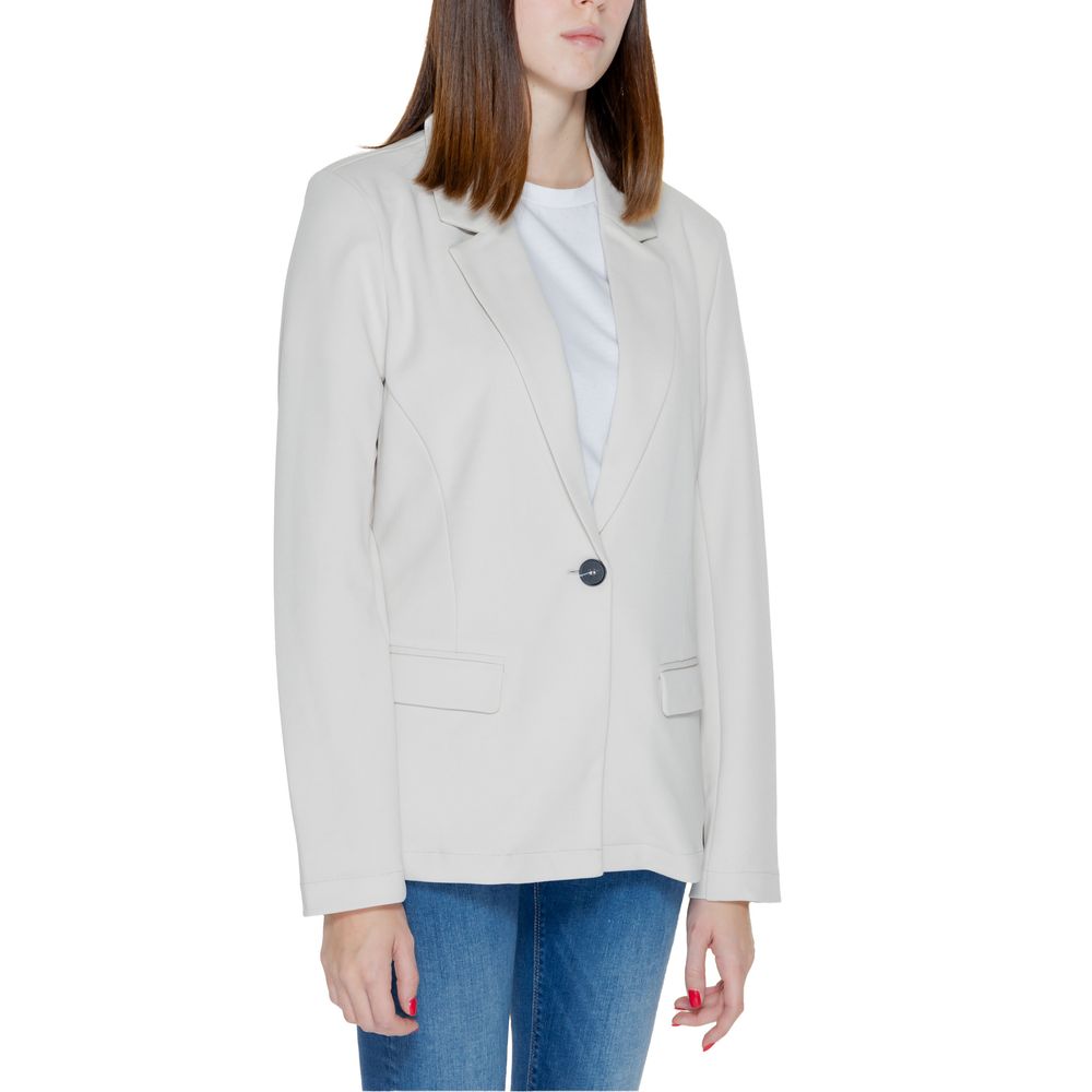 Blazer en polyester beige uniquement