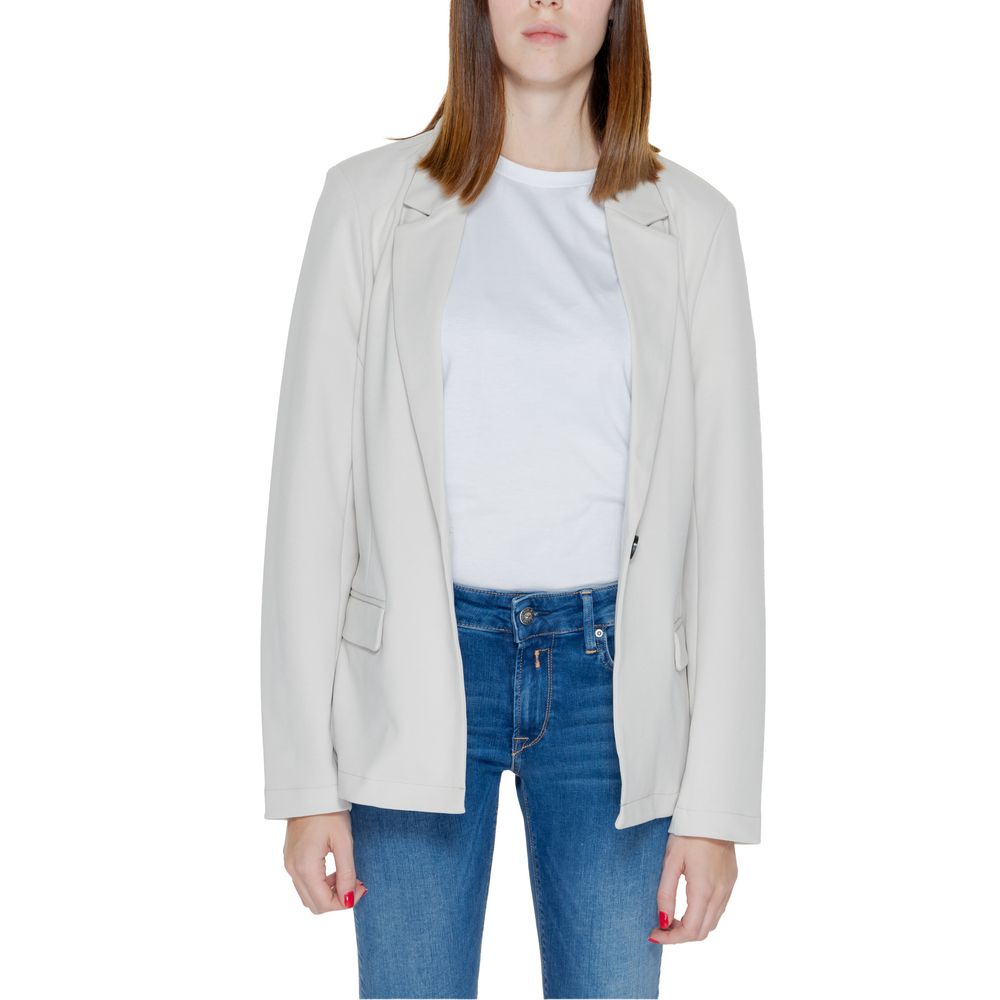 Blazer en polyester beige uniquement