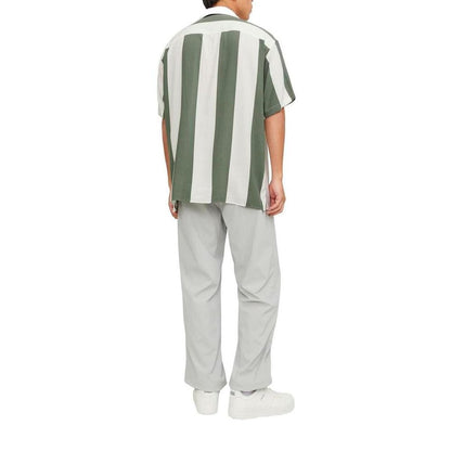 Chemise à manches courtes en viscose verte Jack Jones