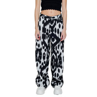 Pantalon décontracté en lin noir Street One