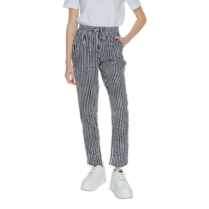 Solo pantaloni casual in viscosa nera