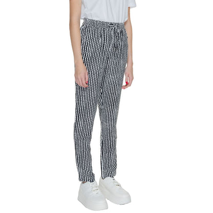 Solo pantaloni casual in viscosa nera