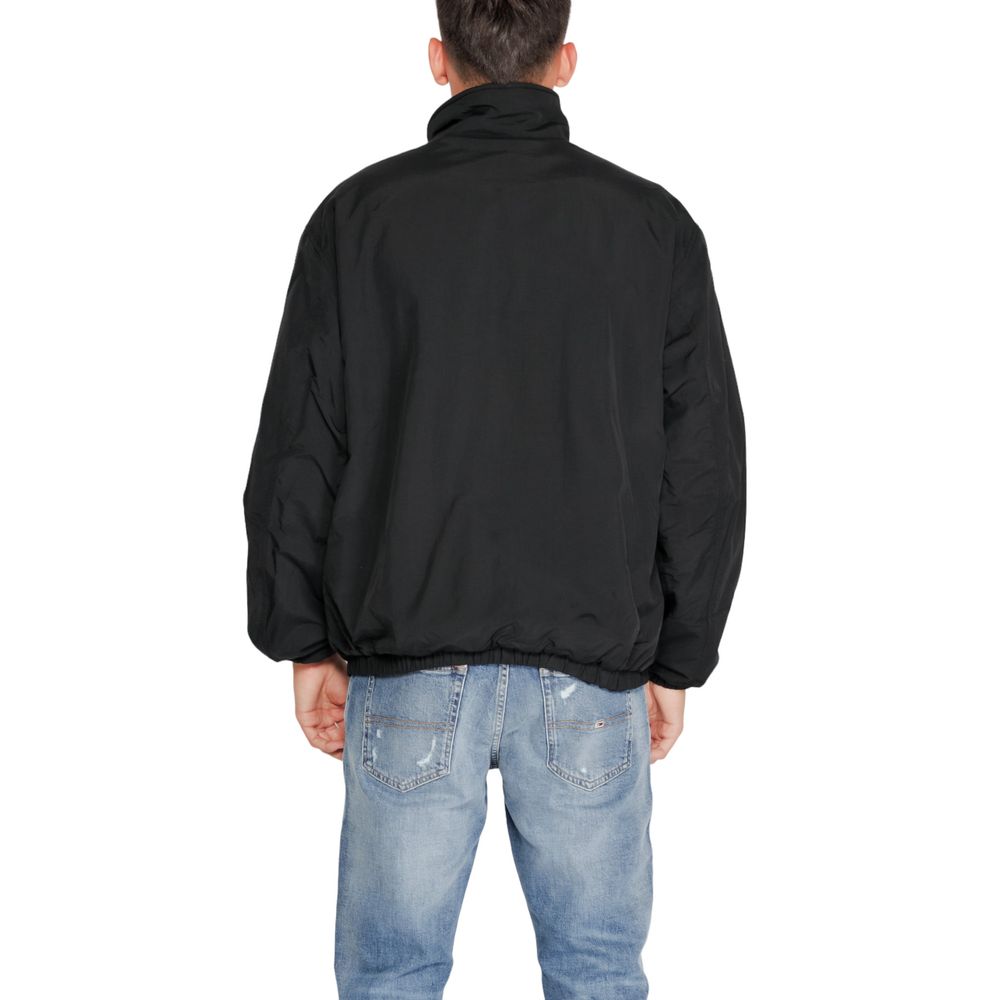 Giacca nera in poliestere riciclato Tommy Hilfiger Jeans