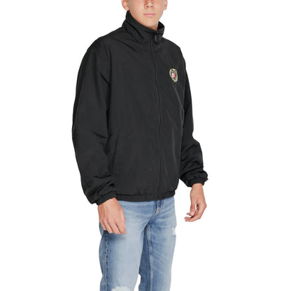 Giacca nera in poliestere riciclato Tommy Hilfiger Jeans
