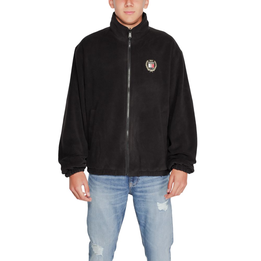 Giacca nera in poliestere riciclato Tommy Hilfiger Jeans