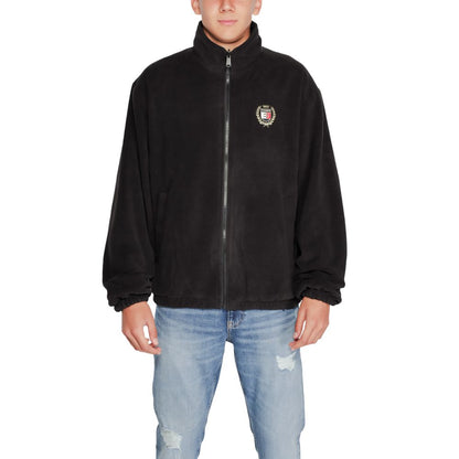 Giacca nera in poliestere riciclato Tommy Hilfiger Jeans