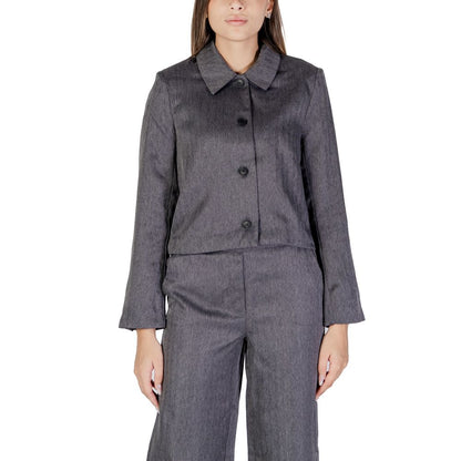 Blazer grigio in poliestere Jacqueline De Yong