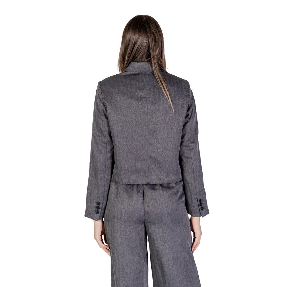 Blazer grigio in poliestere Jacqueline De Yong